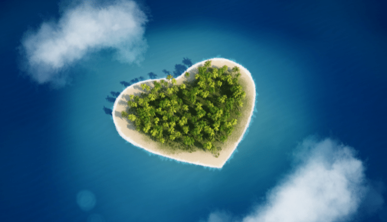 Photo: Heart shaped island