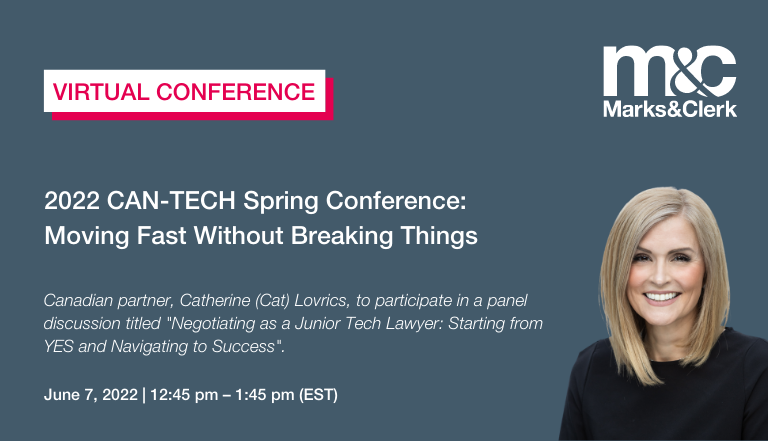 On June 7, from 12:45pm - 1:45 pm, Canadian partner, Catherine (Cat) Lovrics, will be presenting at CAN-TECH’s Spring Conference: Moving Fast Without Breaking Things.