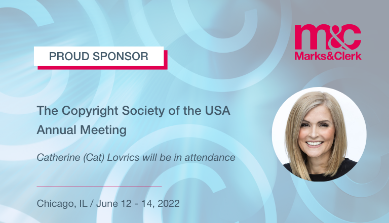 Proud sponsors of The Copyright Society of the USA annual meeting.  Catherine (Cat) Lovrics will be in attendance