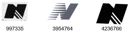 Trademark nos.997335 , 3954764  and 4236766